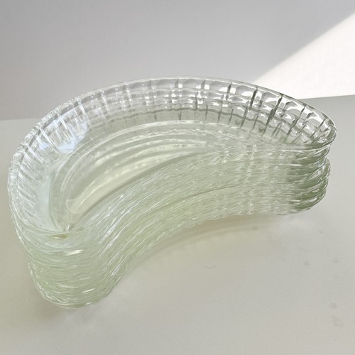 Clear glass crescent salad - glass,